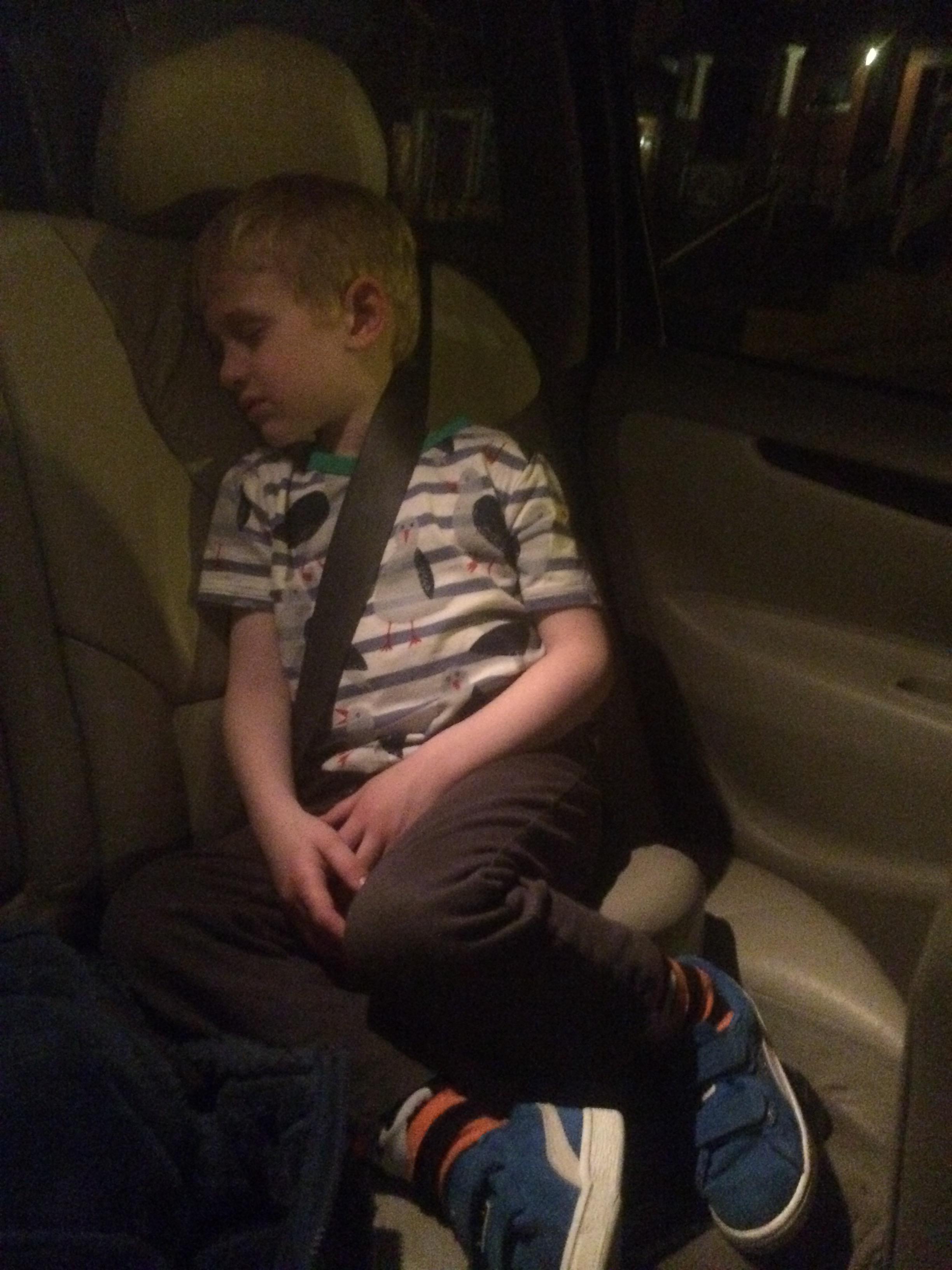 Sleeping Charlie after Crc destination dinner