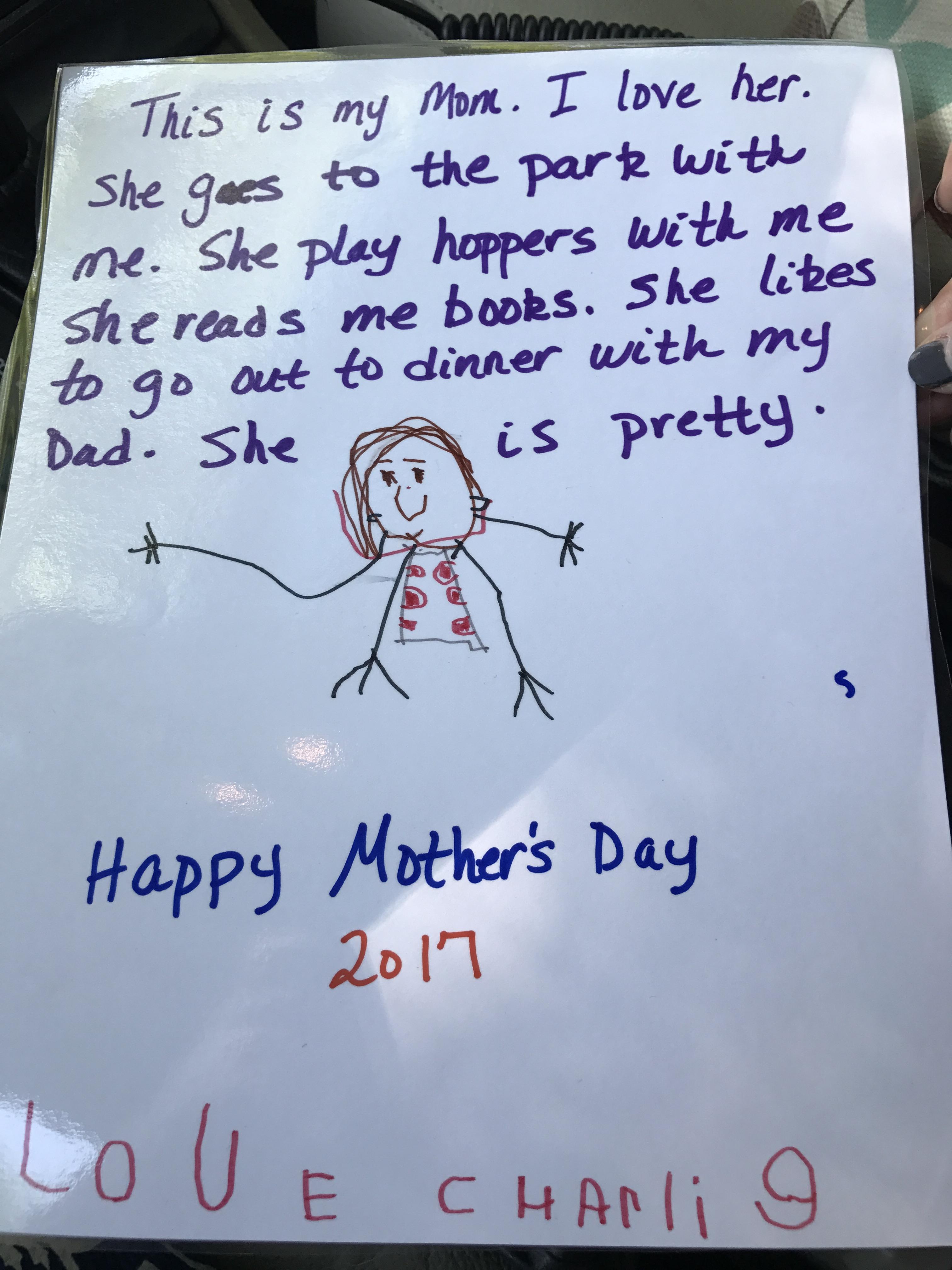 Mother's Day at Charlie's school
