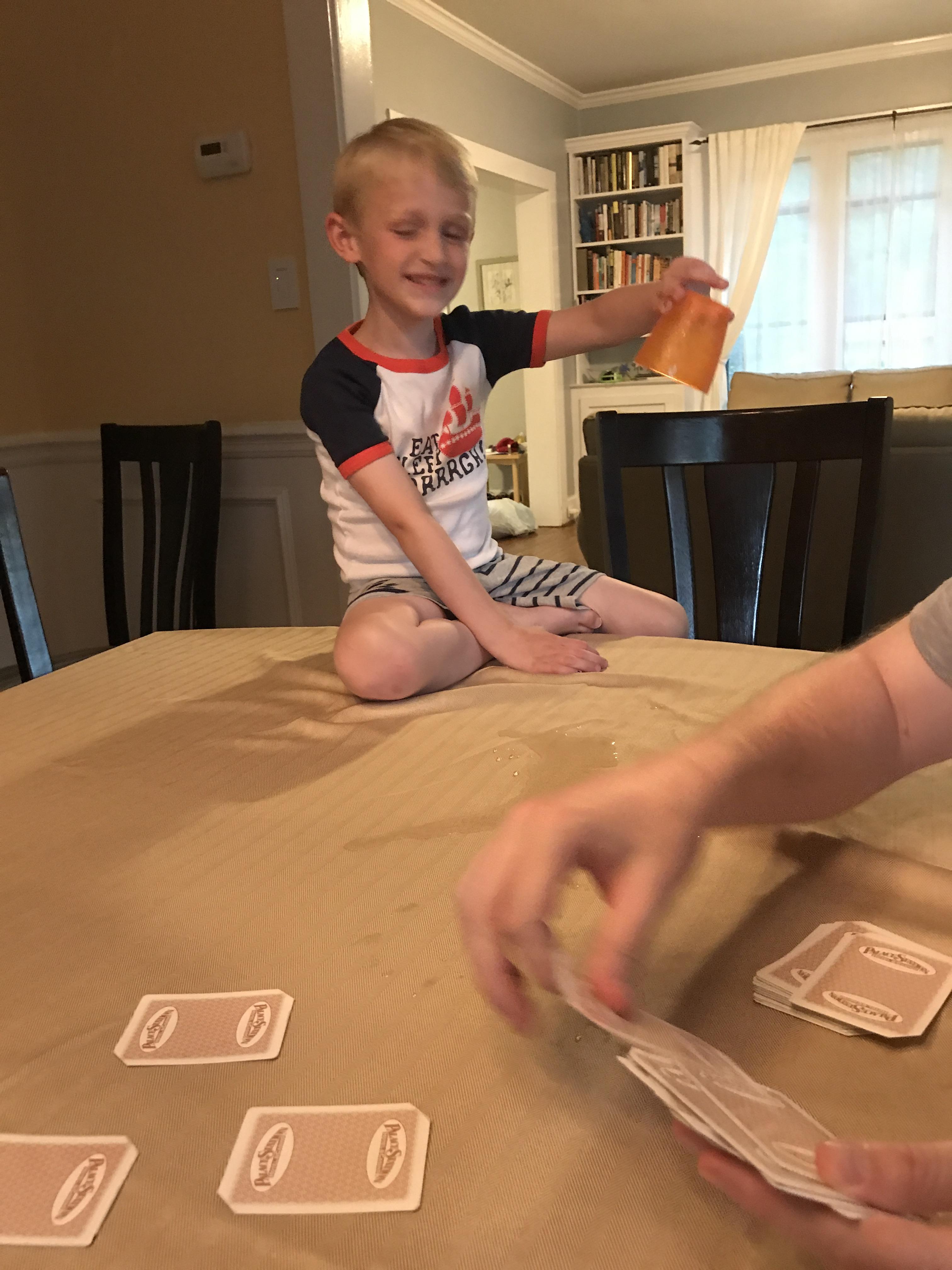 Too much fun playing poker