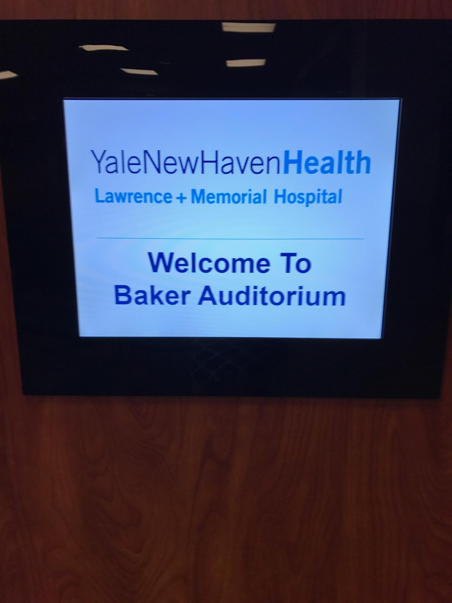 Visiting baker auditorium at L and M