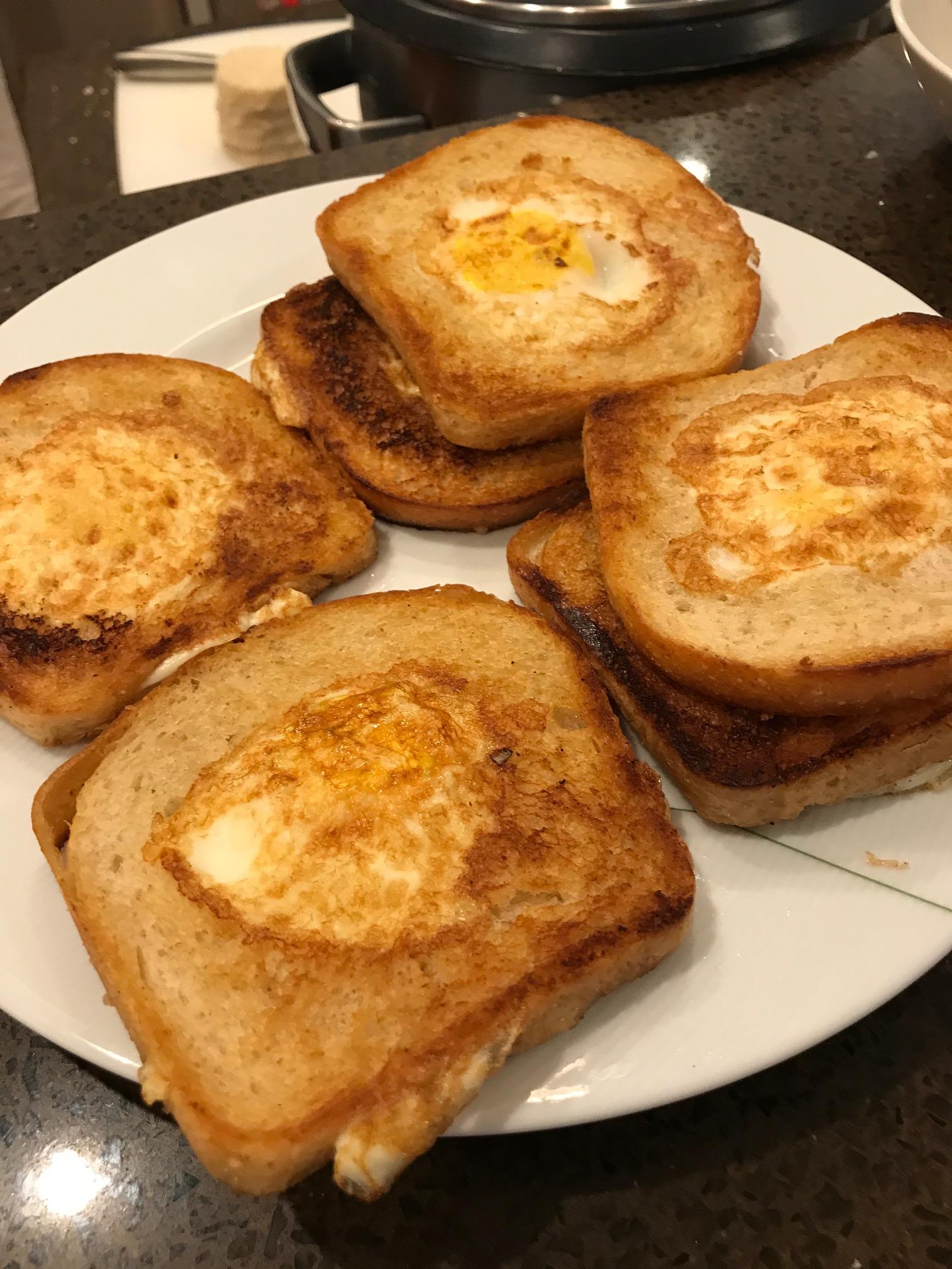 Toad in the hole with holes by daddy