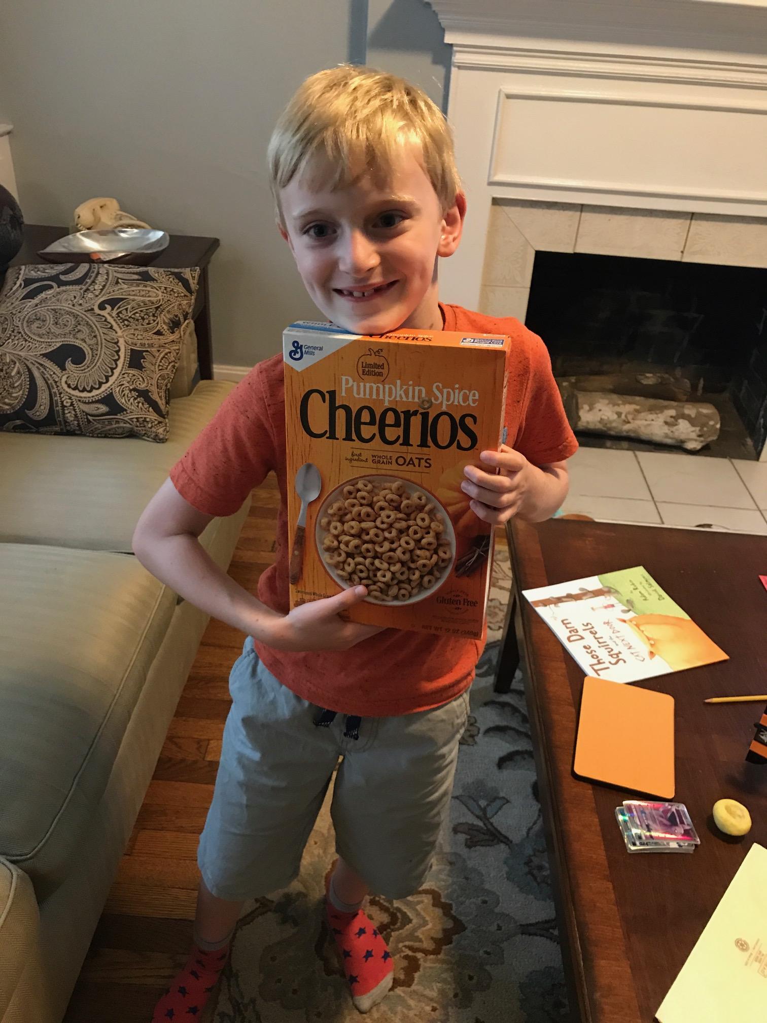 Pumpkin spice surprise from Landon