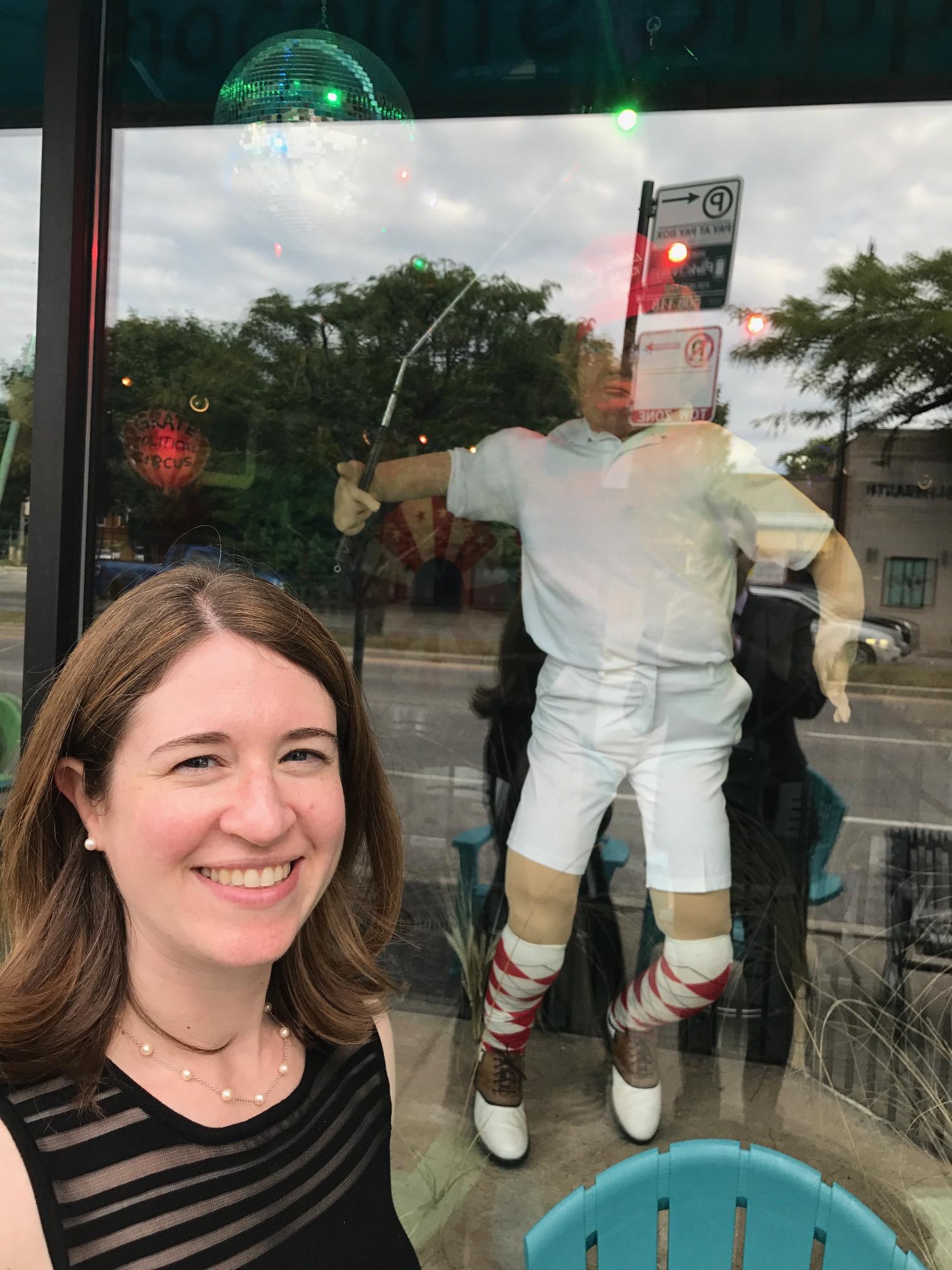 Scary trump in my favorite ice cream shop
