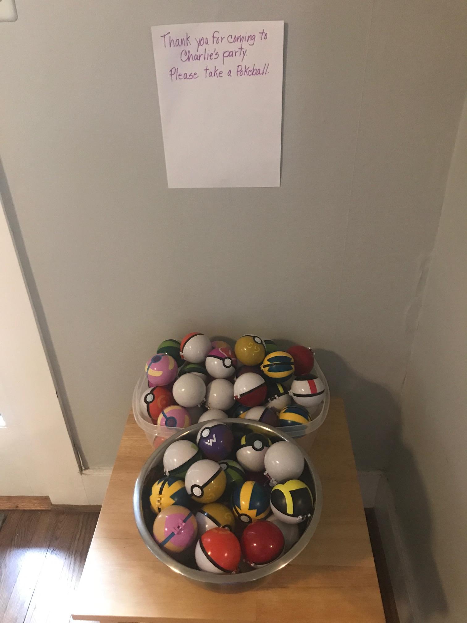 Charlie's fifth birthday party