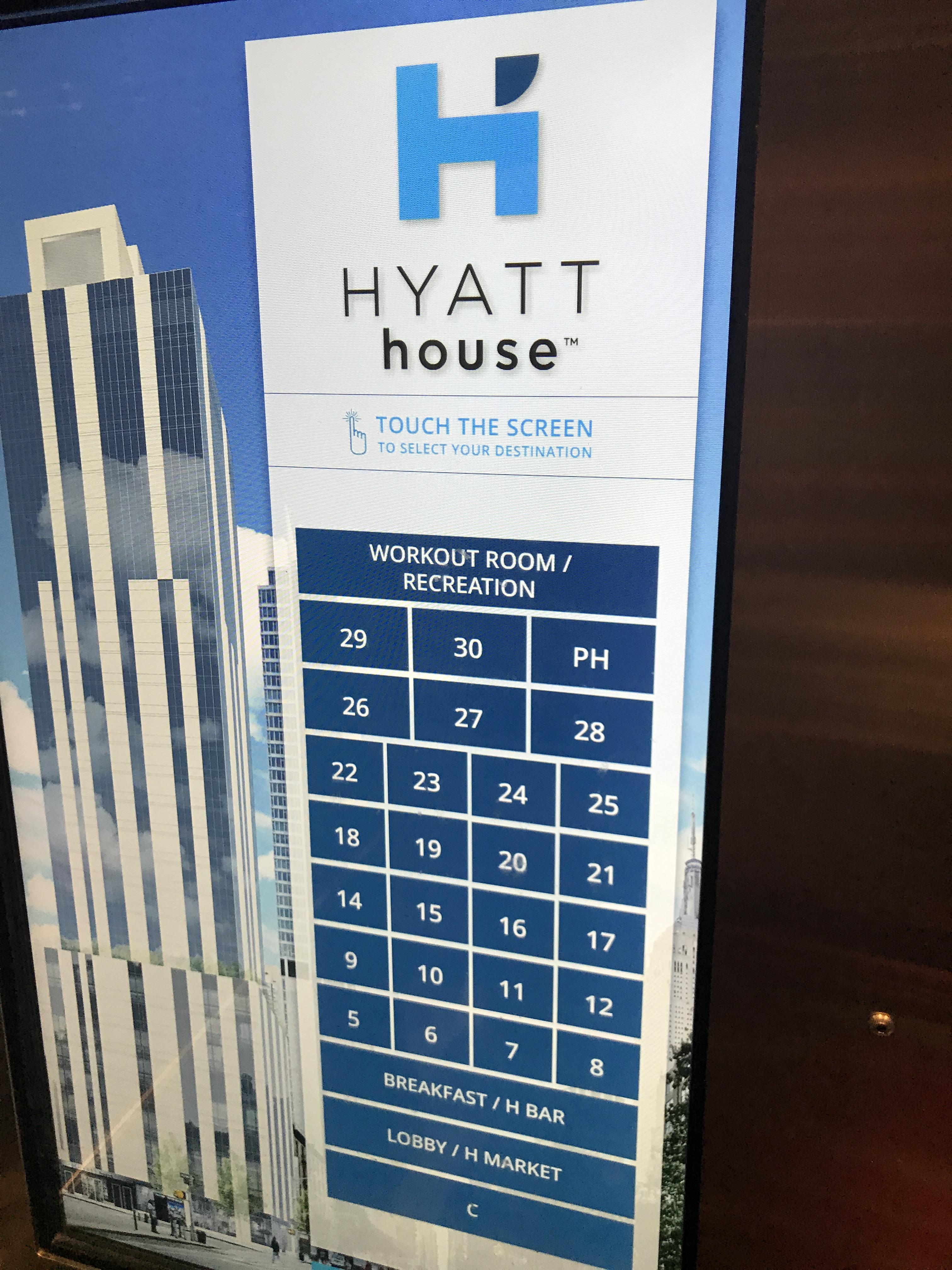 Touch screen elevator