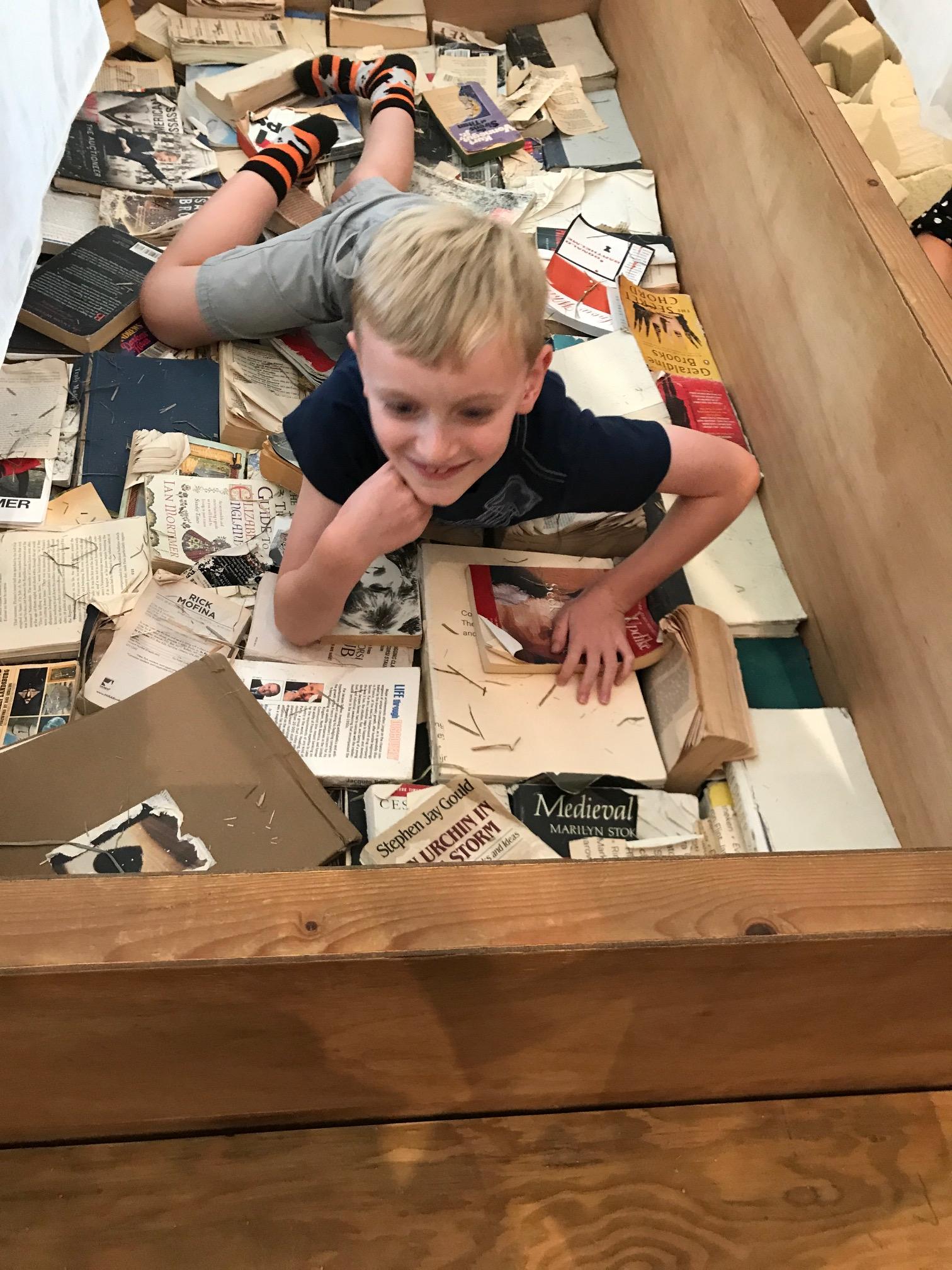 Swimming in books