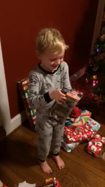 Opening gifts